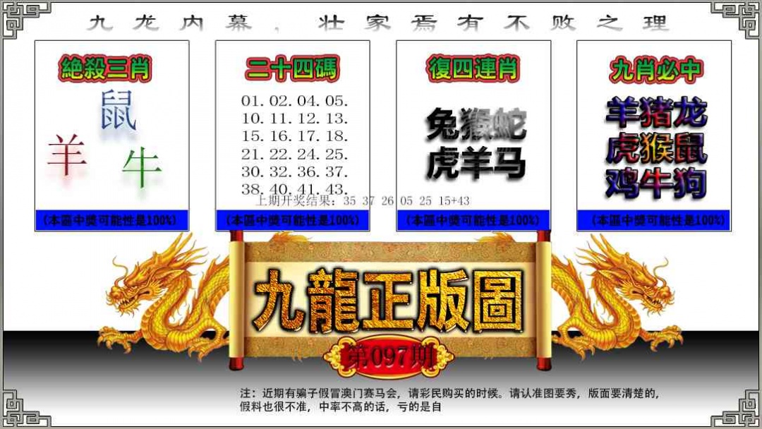 097期九龙正版图[图]